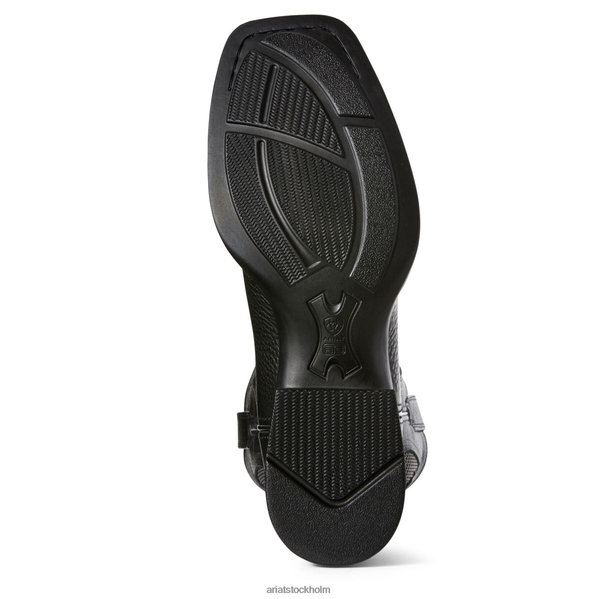 Skodon Ariat solado venttek western stövel svart kol män F048467