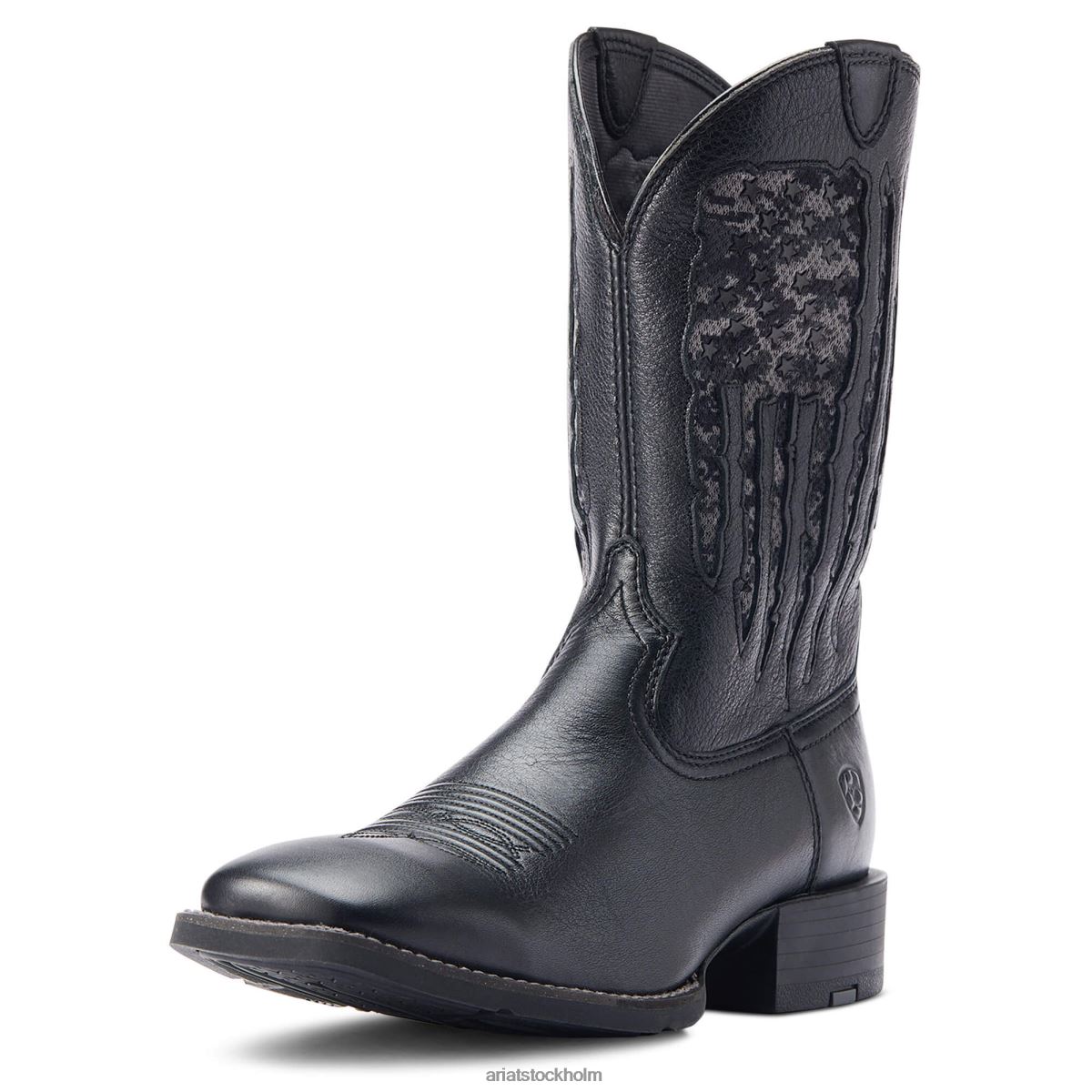 Skodon Ariat sport my country venttek western boot svart deertan män F048422