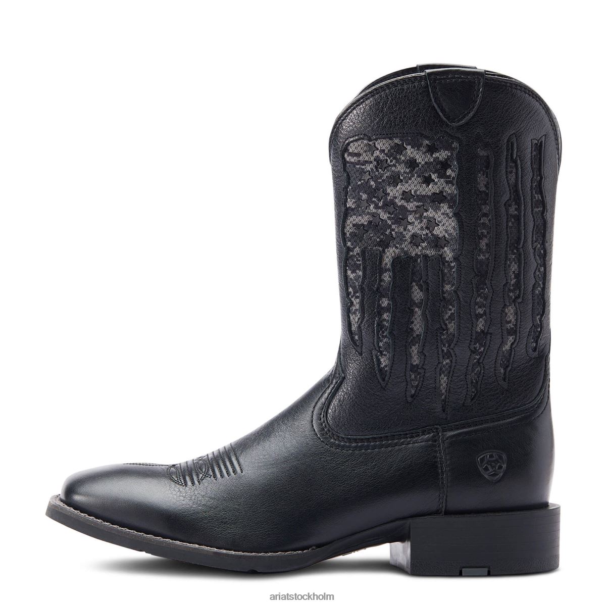 Skodon Ariat sport my country venttek western boot svart deertan män F048422