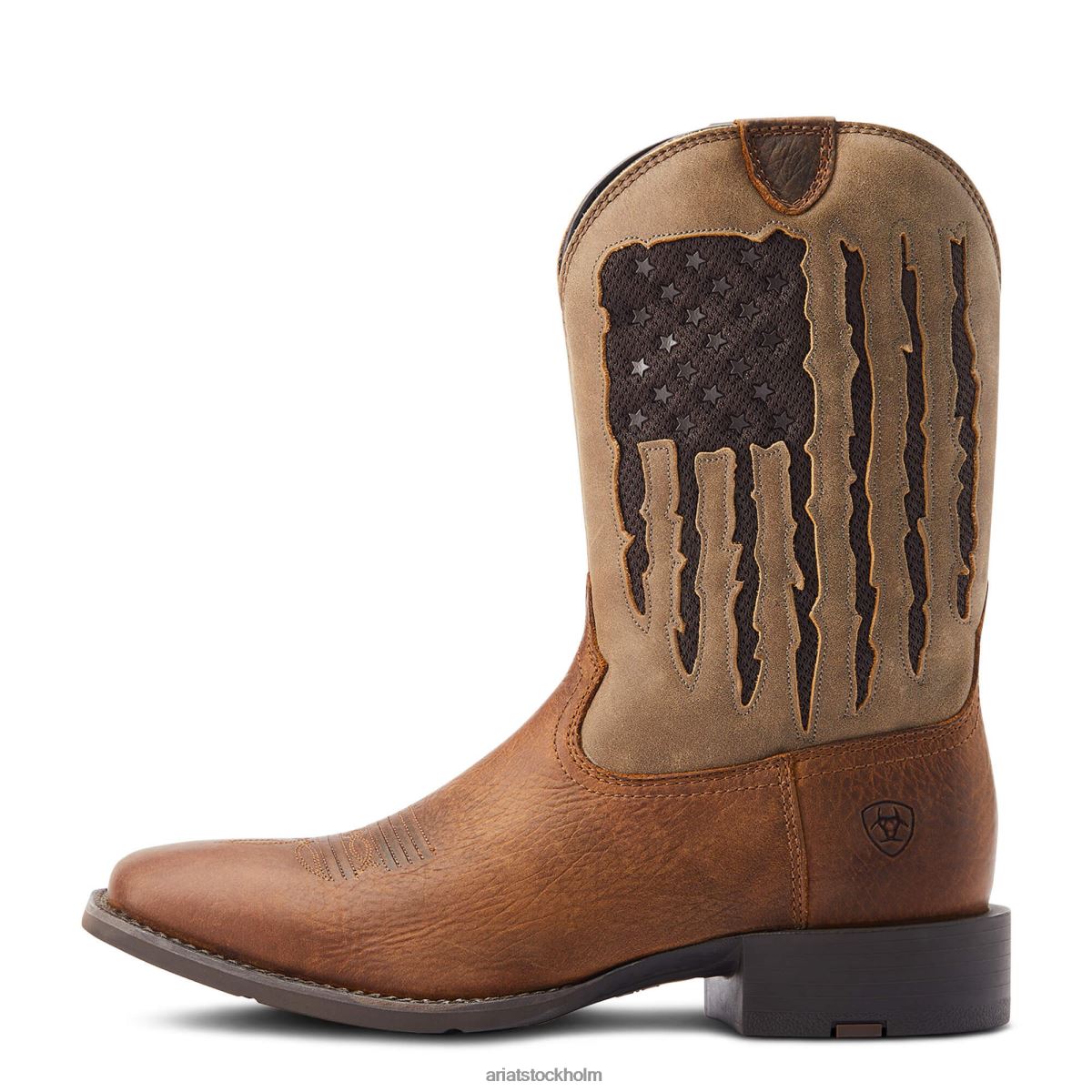 Skodon Ariat sport my country venttek western boot trogen brun män F048471