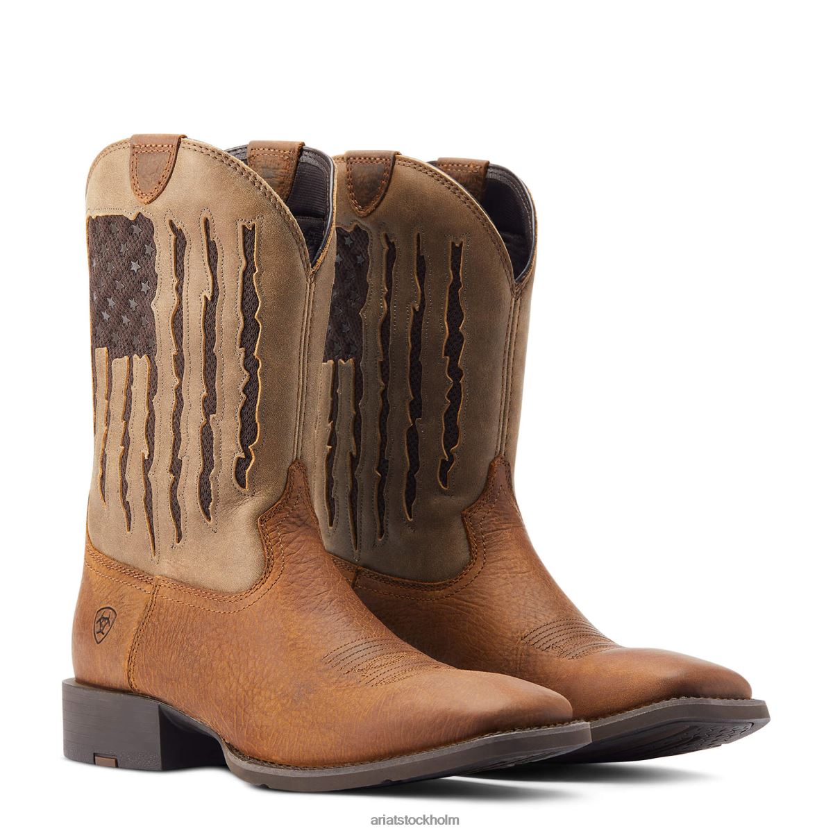 Skodon Ariat sport my country venttek western boot trogen brun män F048471