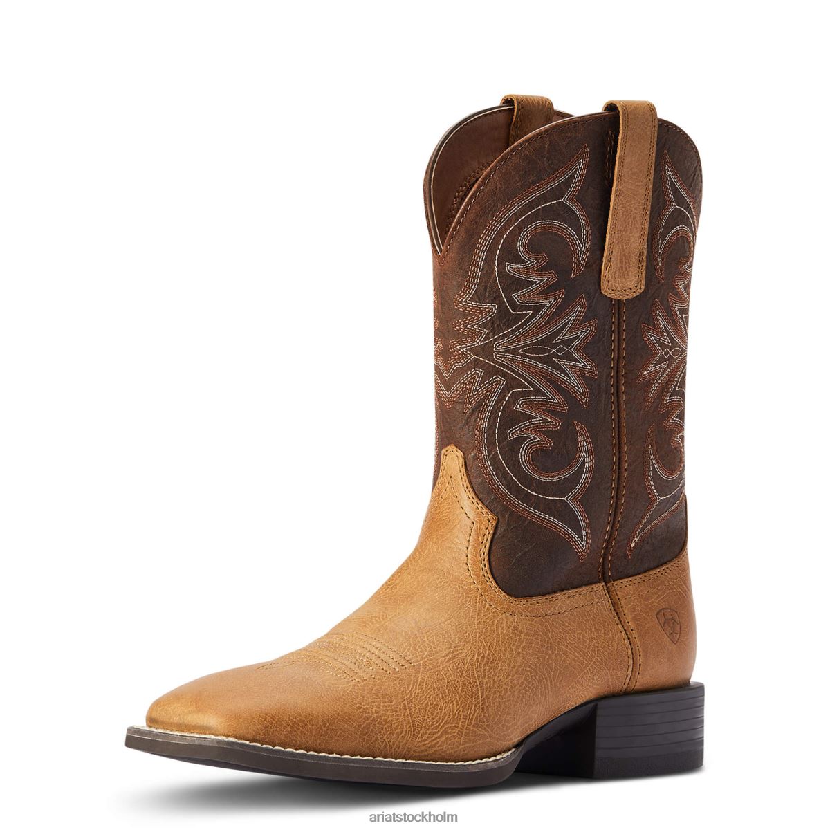 Skodon Ariat sport pardner western stövel matt tan bock män F048486