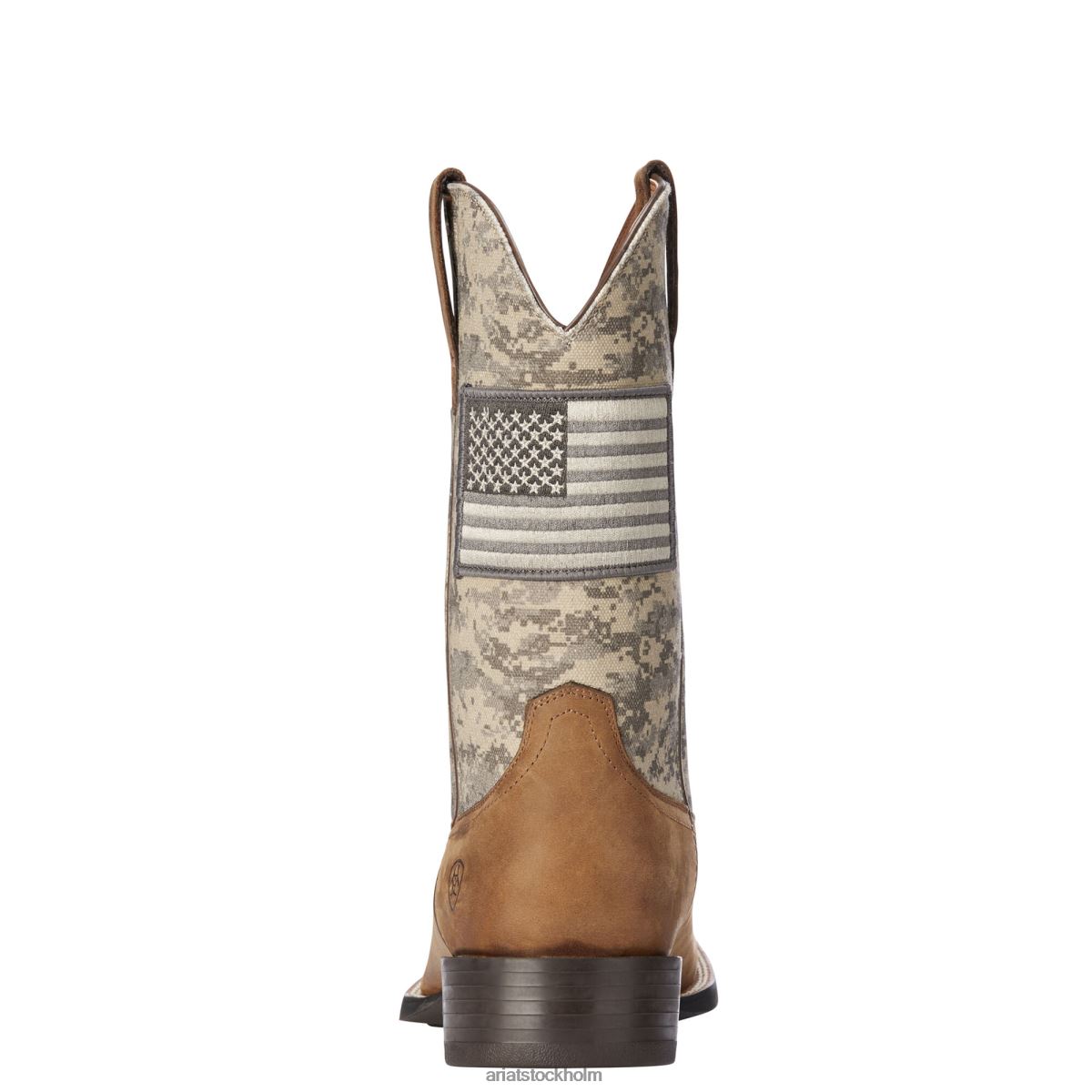Skodon Ariat sport patriot western stövel bedrövad brun män F0484106
