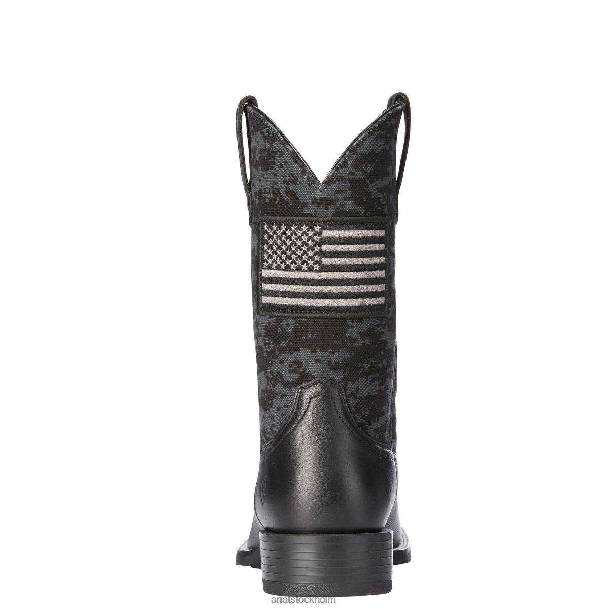 Skodon Ariat sport patriot western stövel svart deertan män F048468