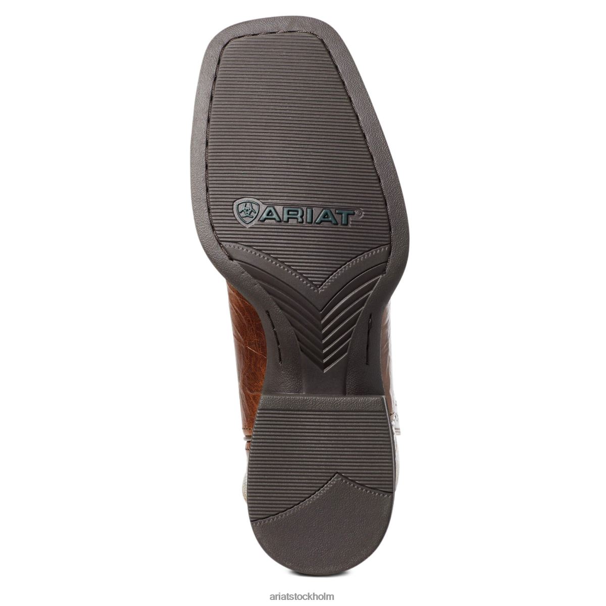 Skodon Ariat sport västernstövel med bred fyrkantig tå solbränna bombplan män F04843