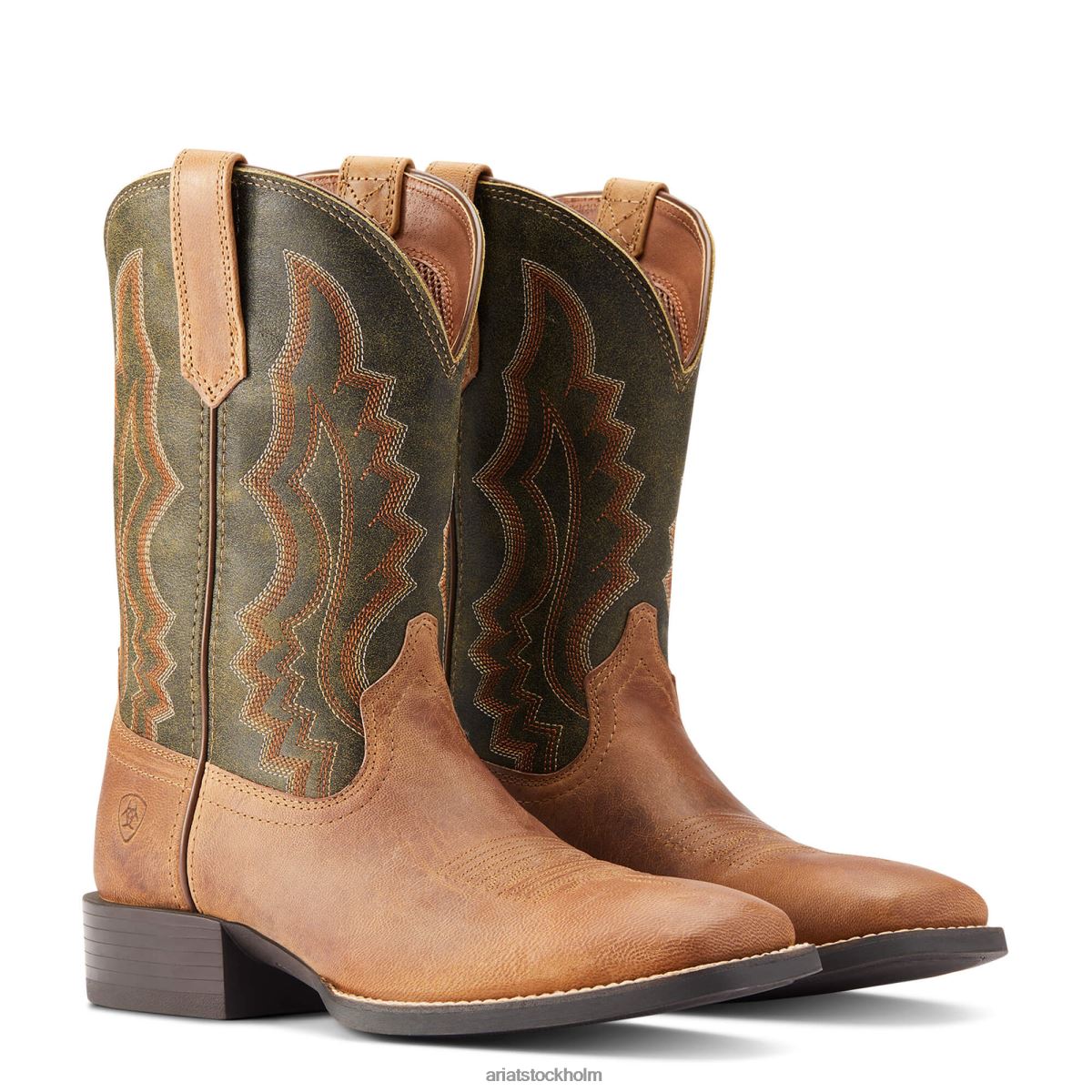 Skodon Ariat sportriggin westernstövel fräck brun män F0484211