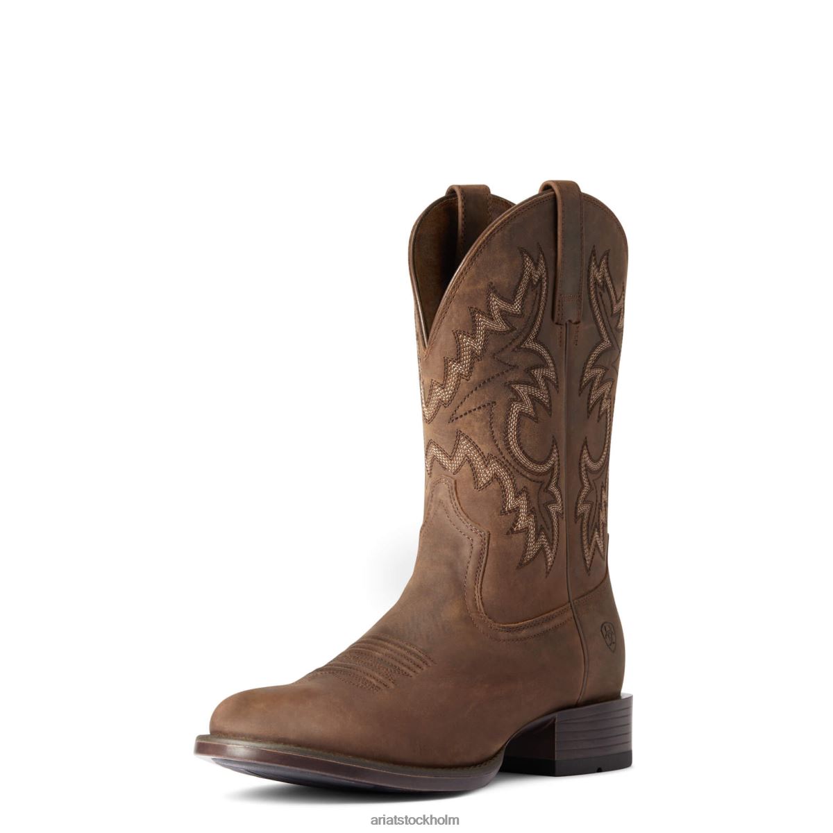 Skodon Ariat stockman ultra western stövel talon tan män F0484105