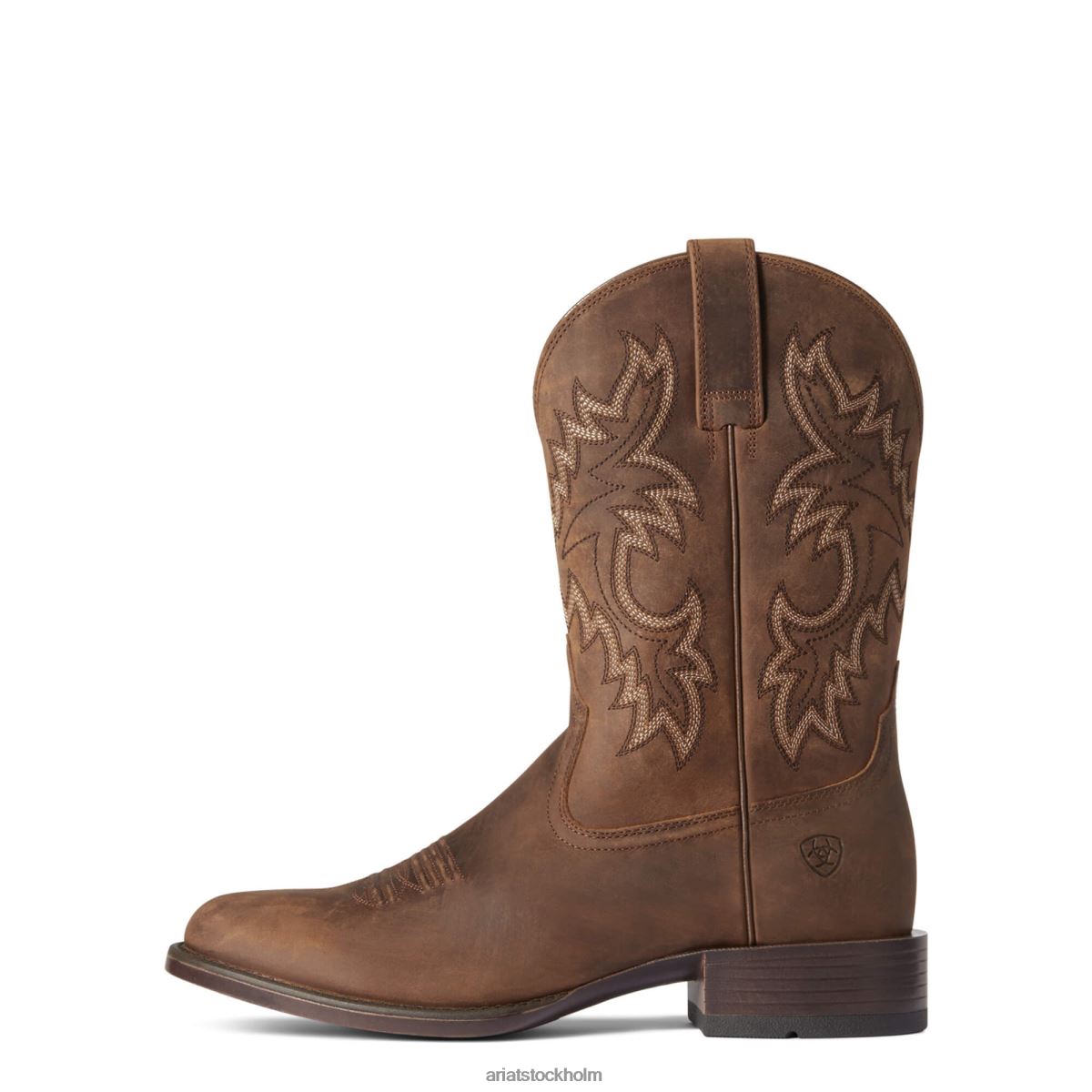 Skodon Ariat stockman ultra western stövel talon tan män F0484105