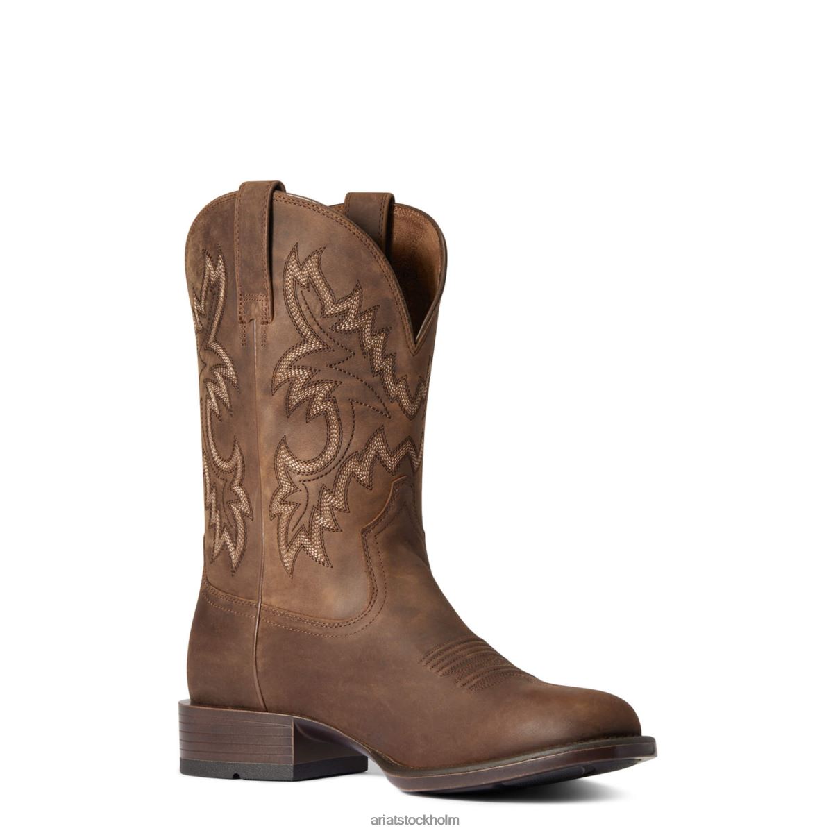 Skodon Ariat stockman ultra western stövel talon tan män F0484105