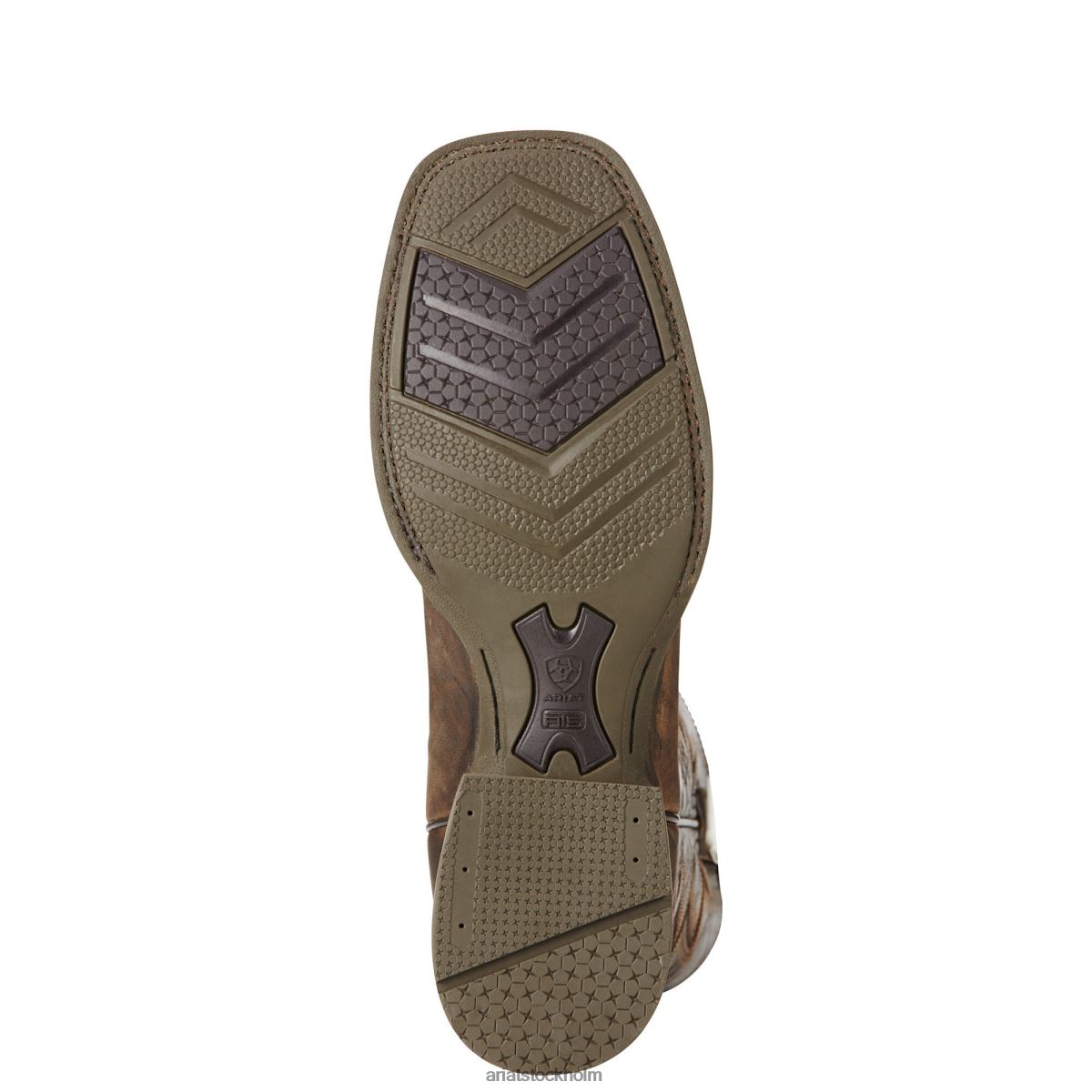 Skodon Ariat utmanare western stövel märkesjärn brunt män F0484176