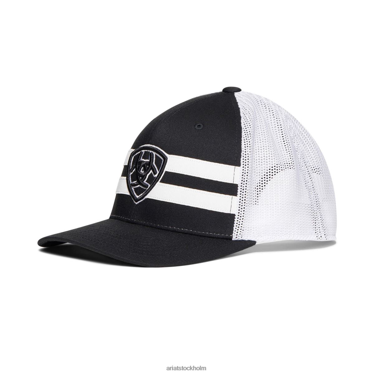 Tillbehör Ariat lock med sköldlogotyp svart vit män F04841967