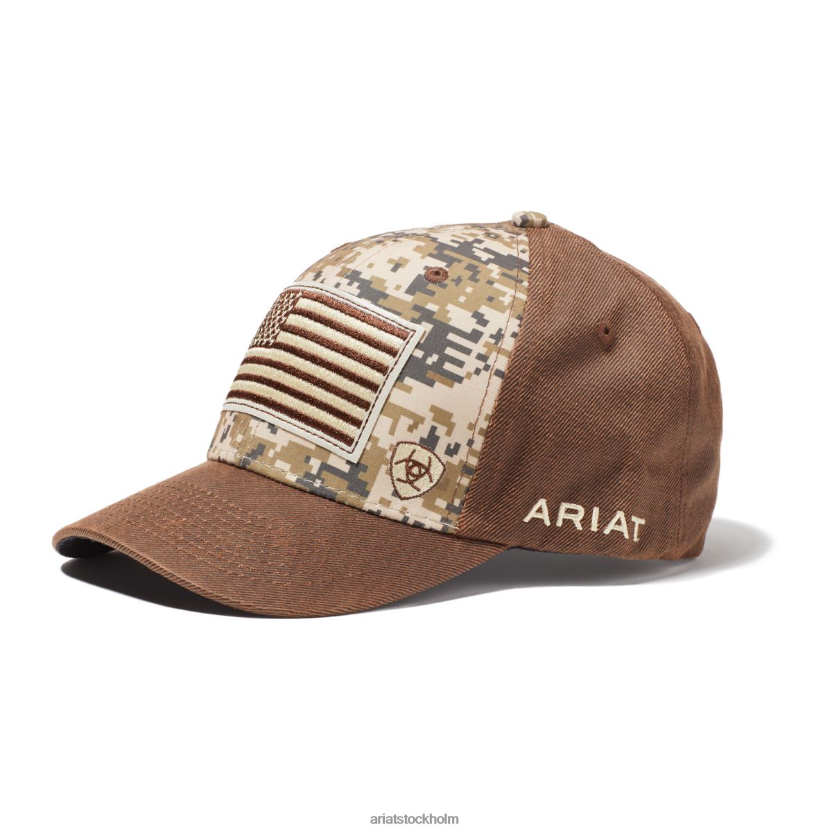 Tillbehör Ariat patriot snapback keps brun män F04841933