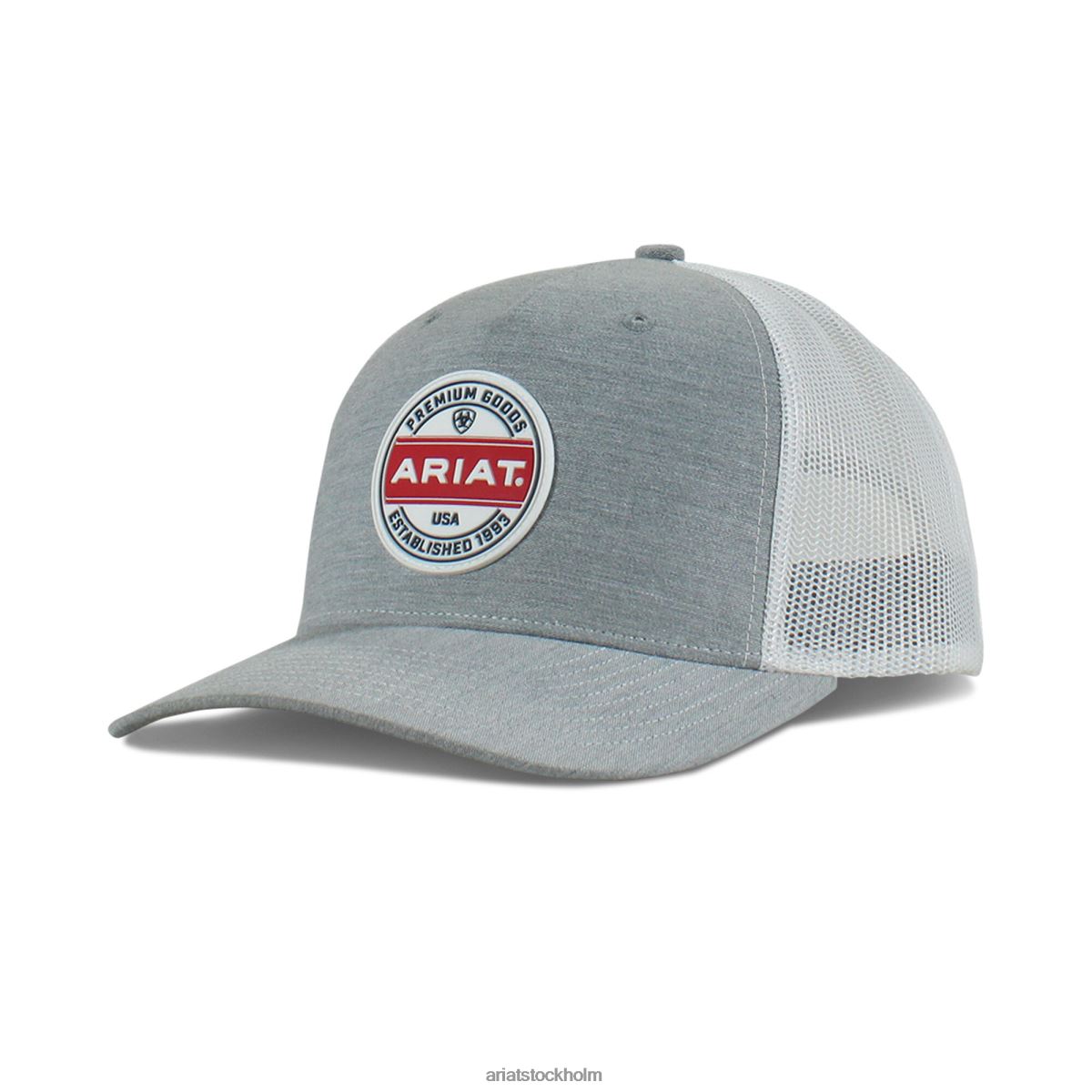 Tillbehör Ariat premium varor rund patch keps grå män F04841955