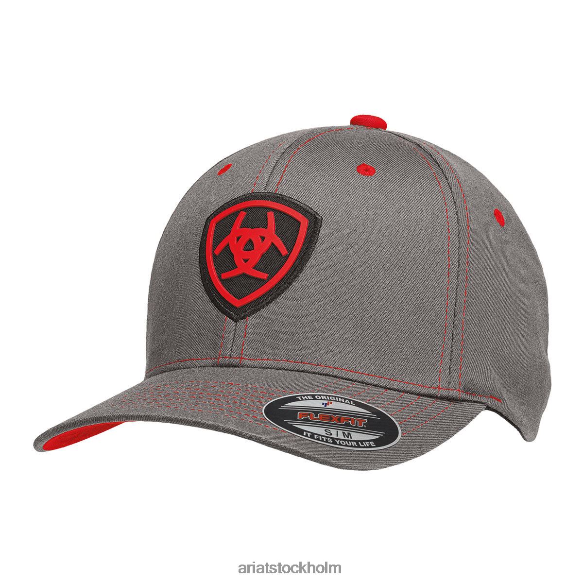 Tillbehör Ariat strukturerad mössa grå män F04841912