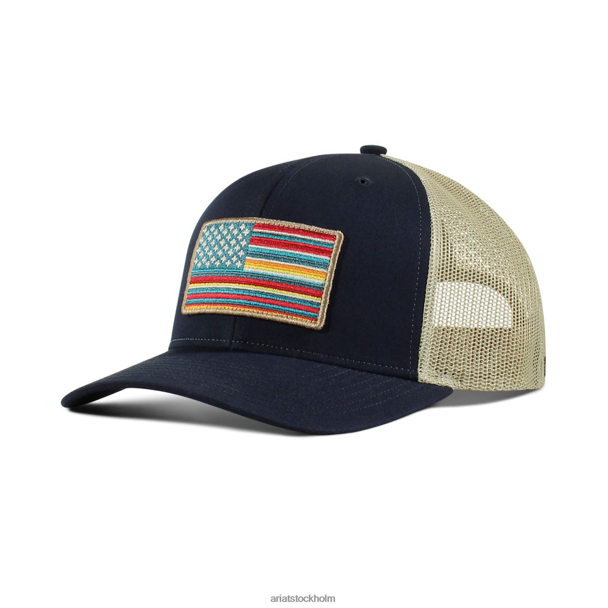 Tillbehör Ariat usa flagga patch logotyp cap Marin män F04841978