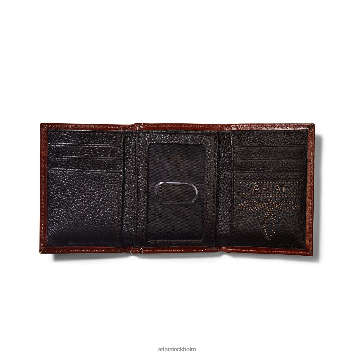 Tillbehör Ariat trefaldig plånbok diamantplåt solbränna män F04841783