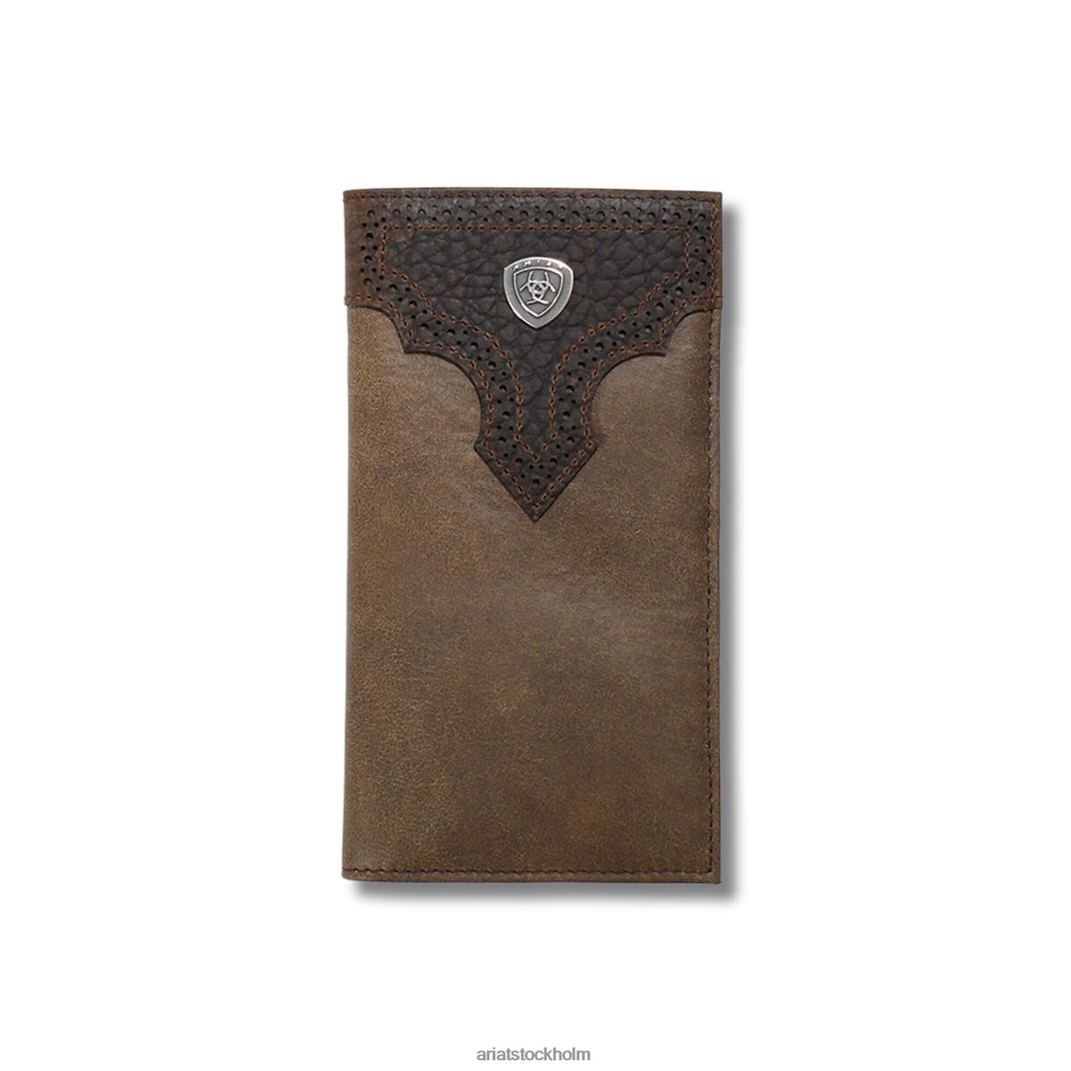 Tillbehör Ariat tvåfärgad rodeoplånbok brun män F04841829
